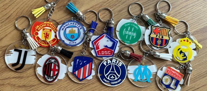 Porte-clés logo club de foot au choix