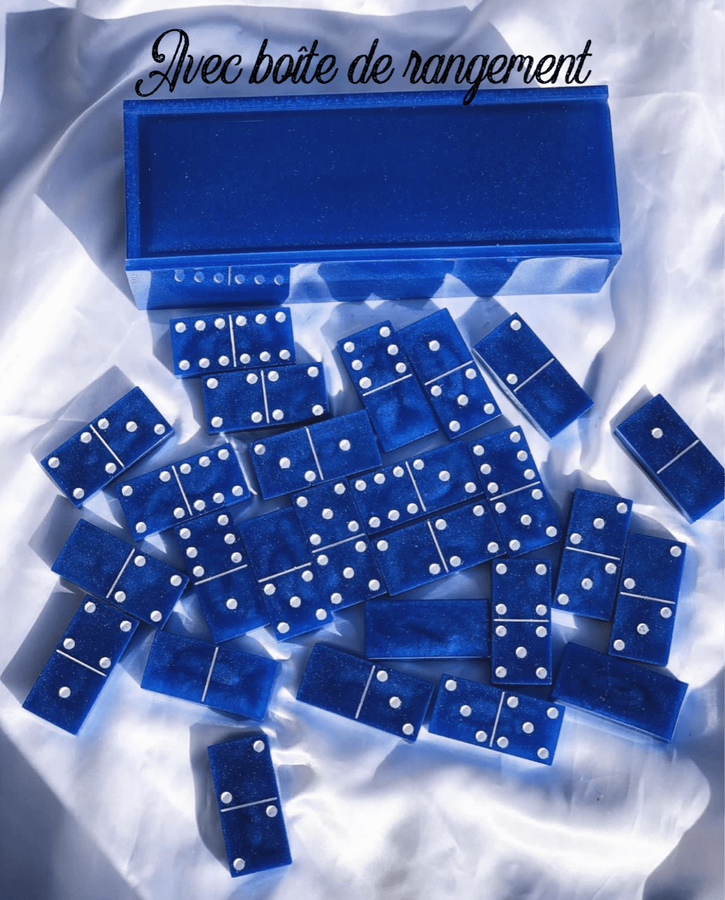 Dominos avec boîte à personnaliser